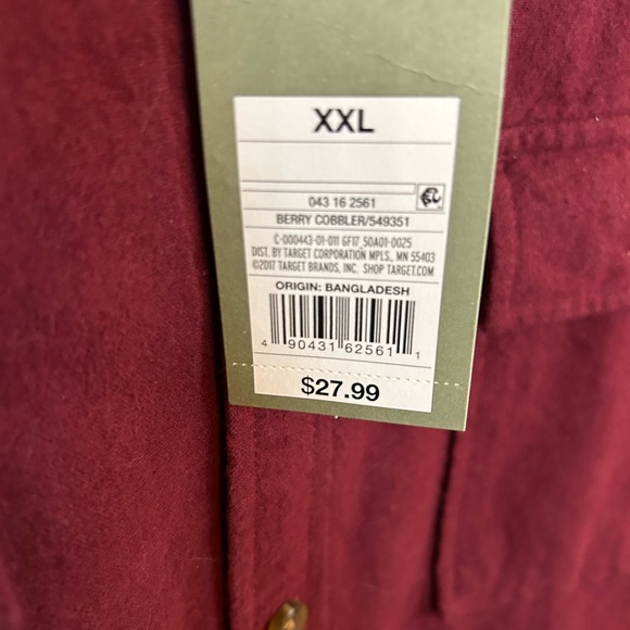 Goodfellow & Co. Men's Dress Shirt in Burgundy - Picture 3 of 3